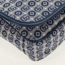 GUCCI Shoulder Bag PVC Blue Silver 664143 Auth BA8196M-12