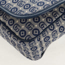 GUCCI Shoulder Bag PVC Blue Silver 664143 Auth BA8196M-13