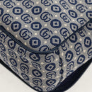 GUCCI Shoulder Bag PVC Blue Silver 664143 Auth BA8196M-15