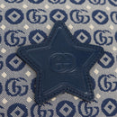 GUCCI Shoulder Bag PVC Blue Silver 664143 Auth BA8196M-16