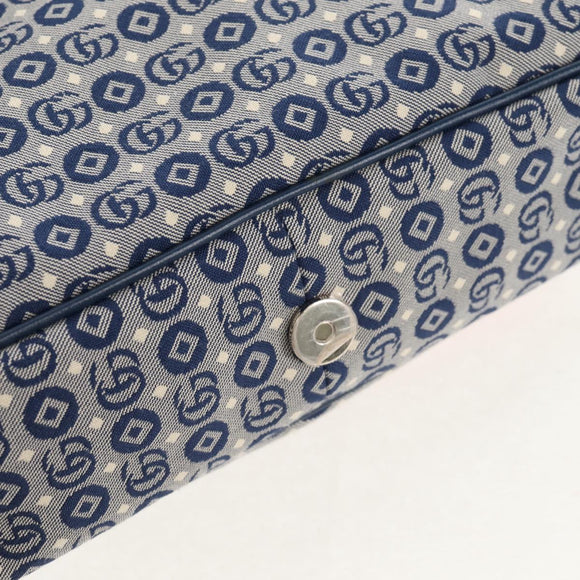 GUCCI Shoulder Bag PVC Blue Silver 664143 Auth BA8196M