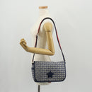 GUCCI Shoulder Bag PVC Blue Silver 664143 Auth BA8196M-27