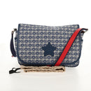 GUCCI Shoulder Bag PVC Blue Silver 664143 Auth BA8196M-27