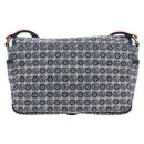 GUCCI Shoulder Bag PVC Blue Silver 664143 Auth BA8196M-2