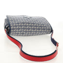 GUCCI Shoulder Bag PVC Blue Silver 664143 Auth BA8196M-7