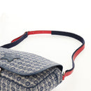 GUCCI Shoulder Bag PVC Blue Silver 664143 Auth BA8196M-9