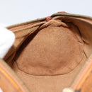 MCM Logogram Vicetos Shoulder Bag PVC Leather Brown Gold Auth BA8198-18