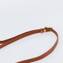 MCM Logogram Vicetos Shoulder Bag PVC Leather Brown Gold Auth BA8198-8