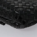 BALLY Chain Shoulder Bag Leather Black Auth BA820-14