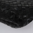 BALLY Chain Shoulder Bag Leather Black Auth BA820-16