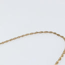 Christian Dior Chain Shoulder Bag Leather Black Gold Auth BA8202-8