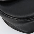 Christian Dior Honeycomb Canvas Shoulder Bag PVC Black Gold Auth BA8205-11