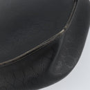 Christian Dior Honeycomb Canvas Shoulder Bag PVC Black Gold Auth BA8205-13