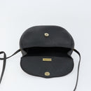 Christian Dior Honeycomb Canvas Shoulder Bag PVC Black Gold Auth BA8205-15