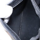 Christian Dior Honeycomb Canvas Shoulder Bag PVC Black Gold Auth BA8205-22