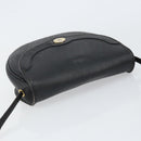 Christian Dior Honeycomb Canvas Shoulder Bag PVC Black Gold Auth BA8205-6