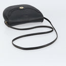 Christian Dior Honeycomb Canvas Shoulder Bag PVC Black Gold Auth BA8205-7