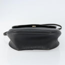 Christian Dior Honeycomb Canvas Shoulder Bag PVC Black Gold Auth BA8205-9