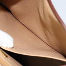 Christian Dior Trotter Canvas Hand Bag PVC Brown Gold Auth BA8206-22