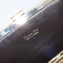 Christian Dior Trotter Canvas Clutch Bag Brown Gold Auth BA8207-9