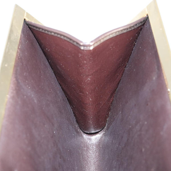 Christian Dior Trotter Canvas Clutch Bag Brown Gold Auth BA8207