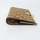 Christian Dior Trotter Canvas Clutch Bag Brown Gold Auth BA8207-3
