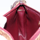 Christian Dior Trotter Canvas Shoulder Bag Beige Gold Auth BA8208-19