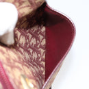 Christian Dior Trotter Canvas Shoulder Bag Beige Gold Auth BA8208-12