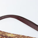 Christian Dior Trotter Canvas Shoulder Bag Beige Gold Auth BA8208-8