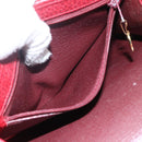 Christian Dior Hand Bag Leather 2way Red Gold Auth BA8209-20