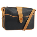 Christian Dior Shoulder Bag Leather Black Gold Auth BA8210-1