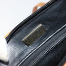 Christian Dior Shoulder Bag Leather Black Gold Auth BA8210-18