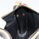 Christian Dior Shoulder Bag Leather Black Gold Auth BA8210-19