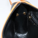 Christian Dior Shoulder Bag Leather Black Gold Auth BA8210-20