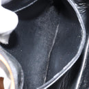 Christian Dior Shoulder Bag Leather Black Gold Auth BA8210-12