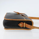 Christian Dior Shoulder Bag Leather Black Gold Auth BA8210-3