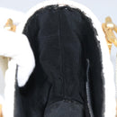 Salvatore Ferragamo Gancini Hand Bag Rattan White Gold Auth BA8212-18