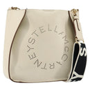 Stella MacCartney Shoulder Bag Leather Beige gold Auth BA8213-1