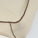 Stella MacCartney Shoulder Bag Leather Beige gold Auth BA8213-15