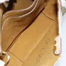 Stella MacCartney Shoulder Bag Leather Beige gold Auth BA8213-11