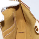 Stella MacCartney Shoulder Bag Leather Beige gold Auth BA8213-17