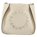 Stella MacCartney Shoulder Bag Leather Beige gold Auth BA8213-13