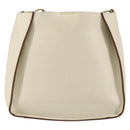 Stella MacCartney Shoulder Bag Leather Beige gold Auth BA8213-2