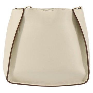 Stella MacCartney Shoulder Bag Leather Beige gold Auth BA8213 - 0