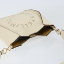 Stella MacCartney Shoulder Bag Leather Beige gold Auth BA8213-6