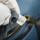 Miu Miu Hand Bag Leather 2way Blue Gold Auth BA8214-24