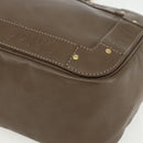 Chloe Eden Shoulder Bag Leather Brown Gold Auth BA8215-10