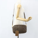 Chloe Eden Shoulder Bag Leather Brown Gold Auth BA8215-23