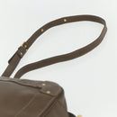 Chloe Eden Shoulder Bag Leather Brown Gold Auth BA8215-8