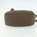 Chloe Eden Shoulder Bag Leather Brown Gold Auth BA8215-9